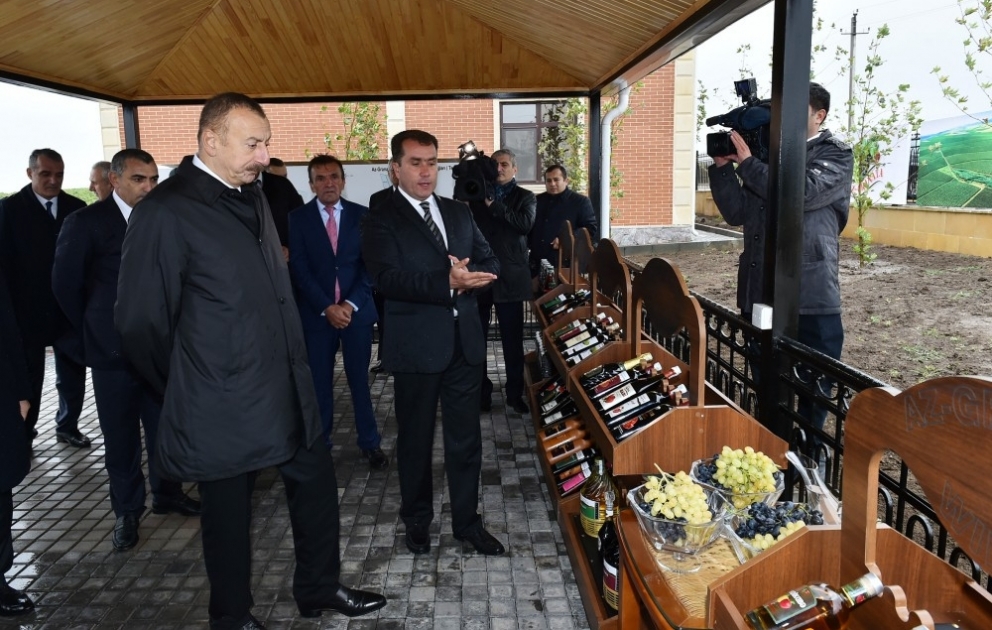 Le président de la République prend connaissance du vignoble de la SARL Az-Granata VIDEO
