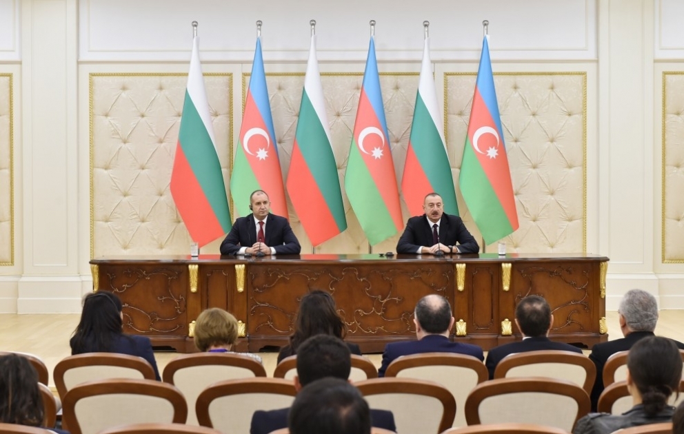 Prezident İlham Əliyev və Prezident Rumen Radev mətbuata bəyanatlarla çıxış ediblər YENİLƏNİB - 2 VİDEO