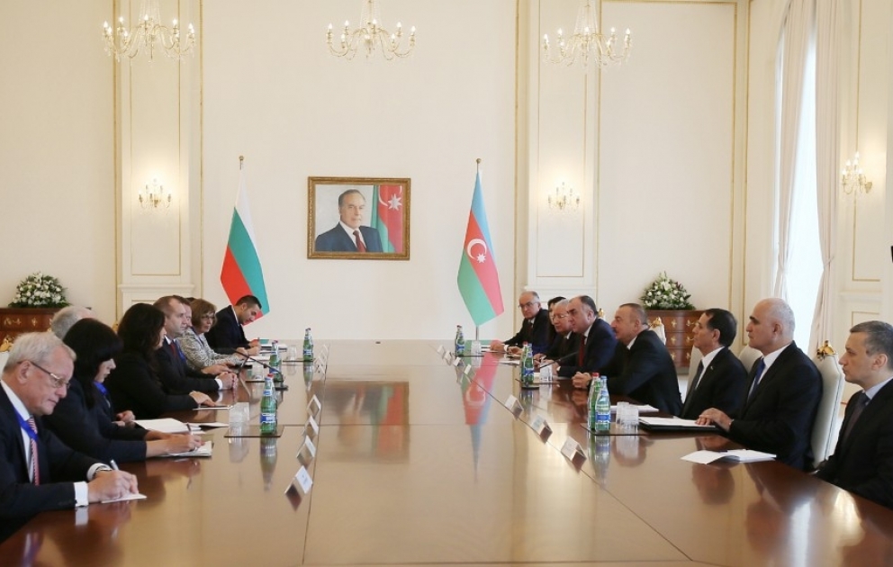 Presidents of Azerbaijan and Bulgaria met in expanded format VIDEO