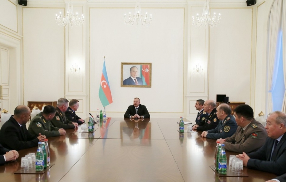 Президент Ильхам Алиев принял участников 78-го заседания Совета командующих пограничными войсками СНГ ОБНОВЛЕНО ВИДЕО