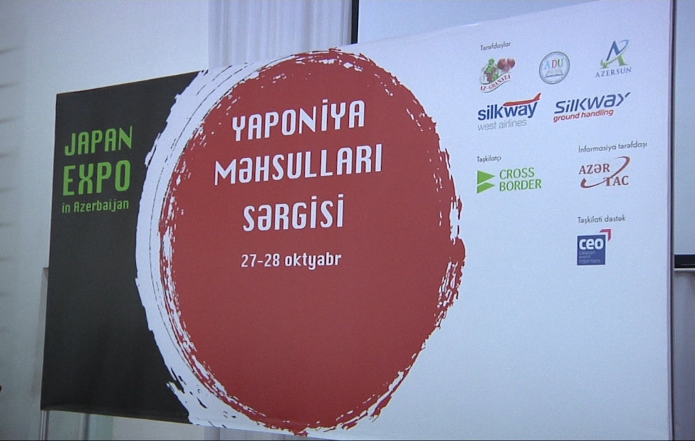 Bakıda keçiriləcək Yaponiya məhsullarının sərgisində 60-dan çox şirkət iştirak edəcək VİDEO