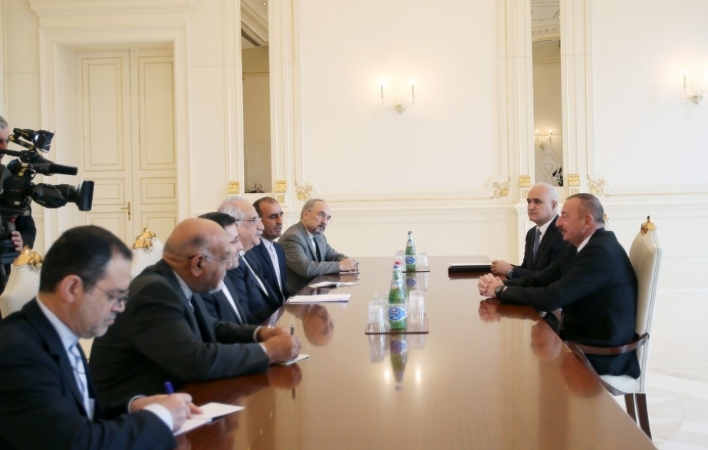 President Ilham Aliyev received Iranian minister of economic affairs and finance VIDEO