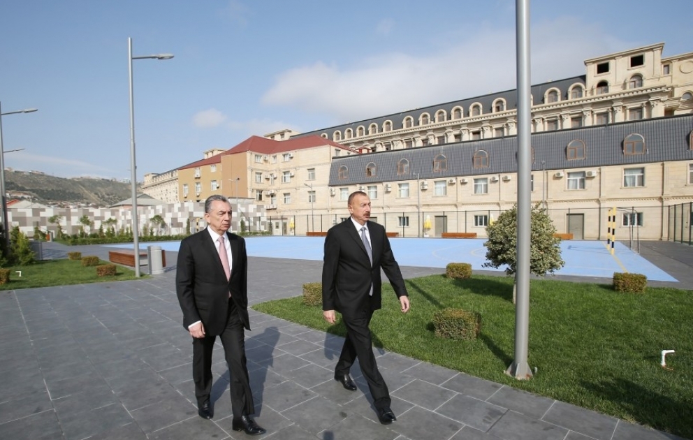 President Ilham Aliyev viewed newly-built sports and recreation park in Baku VIDEO