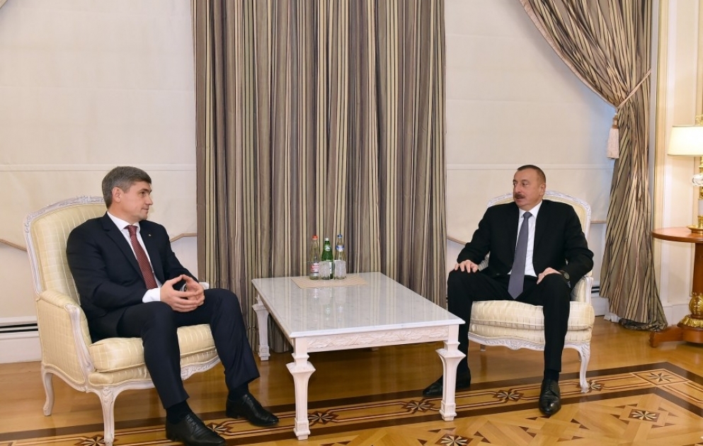 President Ilham Aliyev received Moldova's minister of internal affairs VIDEO