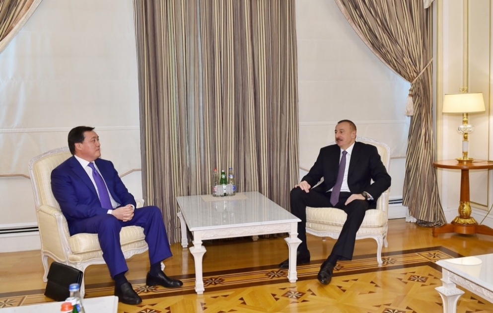 President Ilham Aliyev received Kazakh first deputy Prime Minister VIDEO