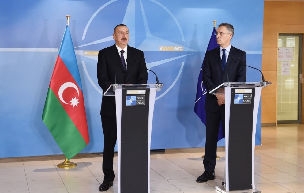 Azerbaijani President, NATO Secretary General made press statements VIDEO