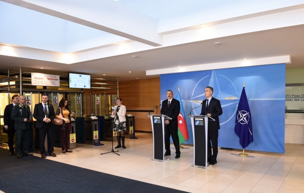 Azərbaycan Prezidenti və NATO-nun baş katibi mətbuata bəyanatla çıxış ediblər YENİLƏNİB VİDEO