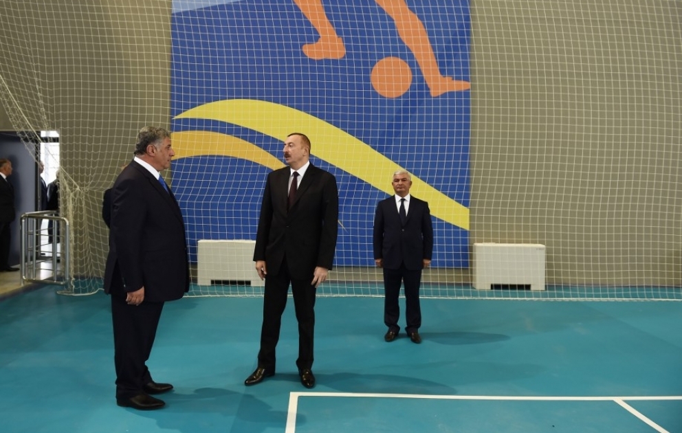 Prezident İlham Əliyev Ağcabədi Olimpiya İdman Kompleksinin açılışını edib YENİLƏNİB VİDEO