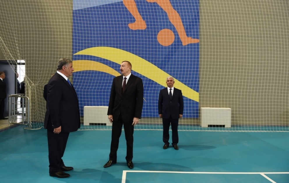 President Ilham Aliyev inaugurated Aghjabadi Olympic Sport Complex VIDEO