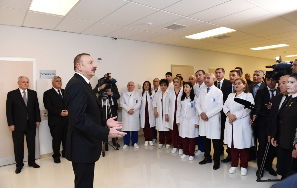 Im Rayon Sabirabad zentrales Rayonkrankenhaus nach Rekonstruktion wieder zur Nutzung überlassen VIDEO