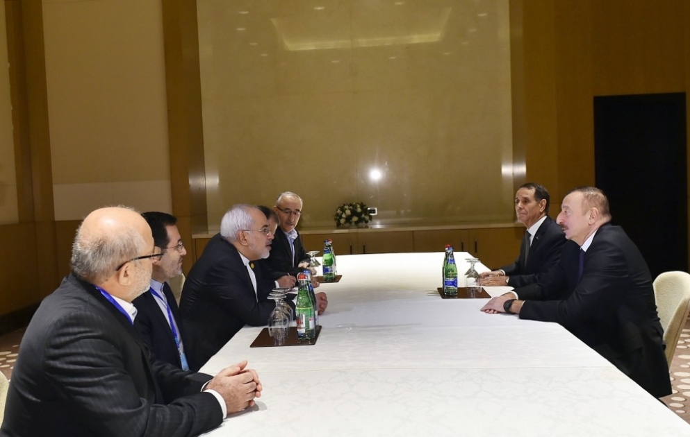 President Ilham Aliyev received Iranian foreign minister VIDEO