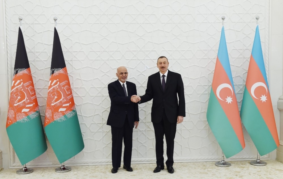 Vier-Augen-Gespräch zwischen Staatspräsident Ilham Aliyev und Präsident Mohammad Ashraf Ghani VIDEO