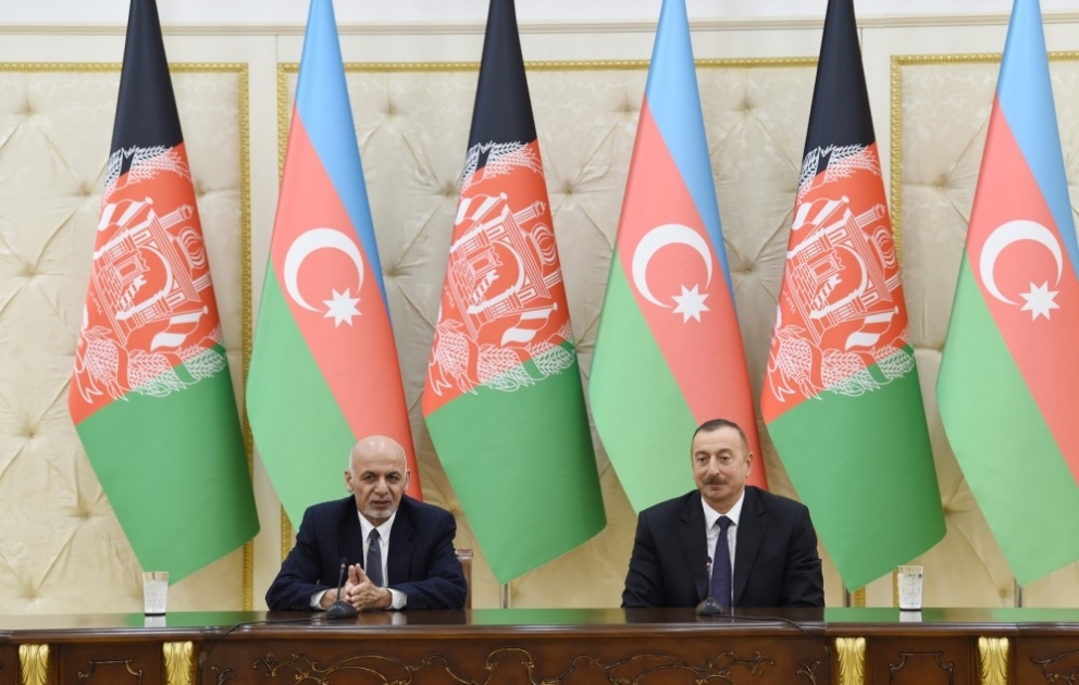Déclaration à la presse des présidents azerbaïdjanais et afghan VIDEO