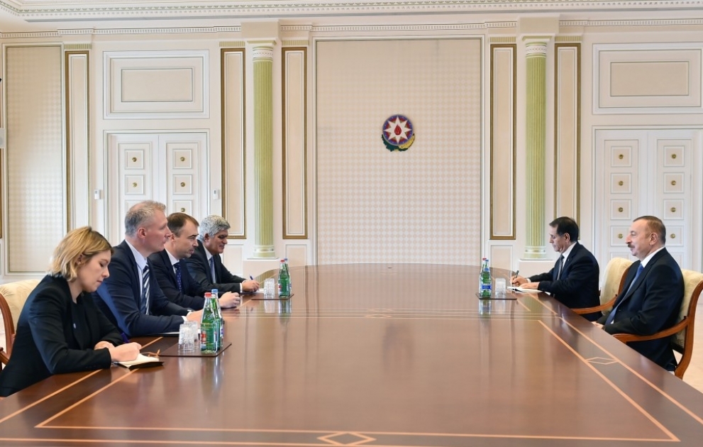 Entretien du président Ilham Aliyev avec une délégation de l’Union européenne VIDEO