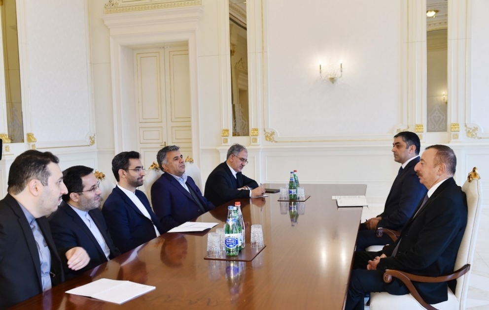 Le président azerbaïdjanais reçoit une délégation iranienne VIDEO