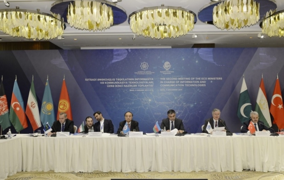 Bakıda İqtisadi Əməkdaşlıq Təşkilatına üzv ölkələrin informasiya və kommunikasiya texnologiyaları nazirlərinin toplantısı keçirilib VİDEO
