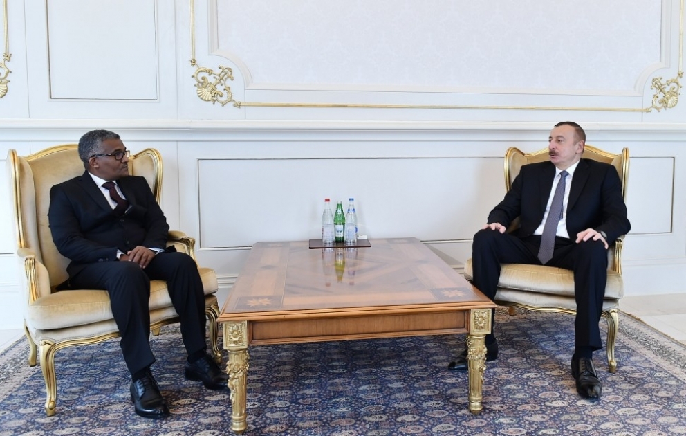 President Ilham Aliyev received credentials of incoming Sudanese ambassador VIDEO