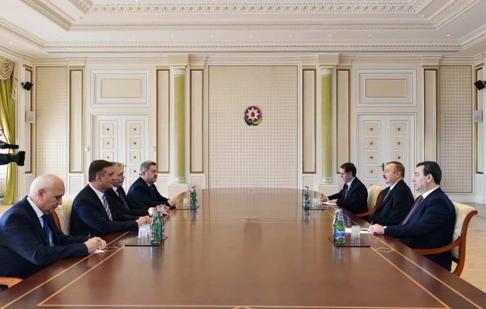 President Ilham Aliyev received Russian State Duma delegation VIDEO