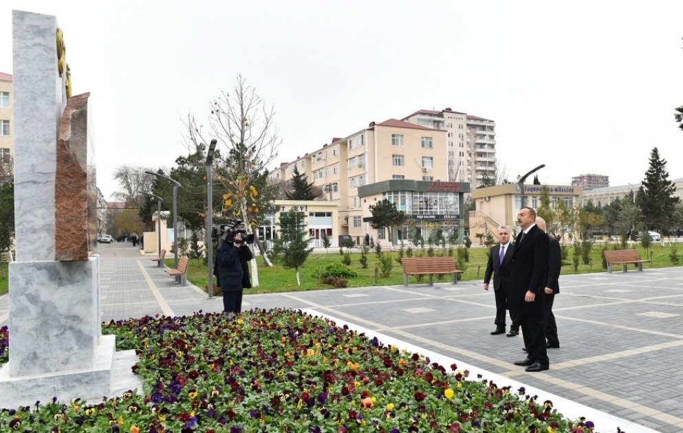 Sumqayıtda Lüdviqshafen parkında əsaslı təmirdən sonra yaradılan şəraitlə tanışlıq  YENİLƏNİB VİDEO