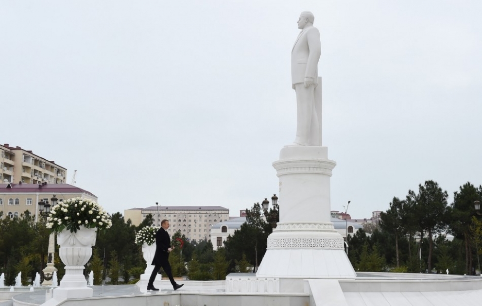 Déplacement du président de la République à Soumgaït VIDEO