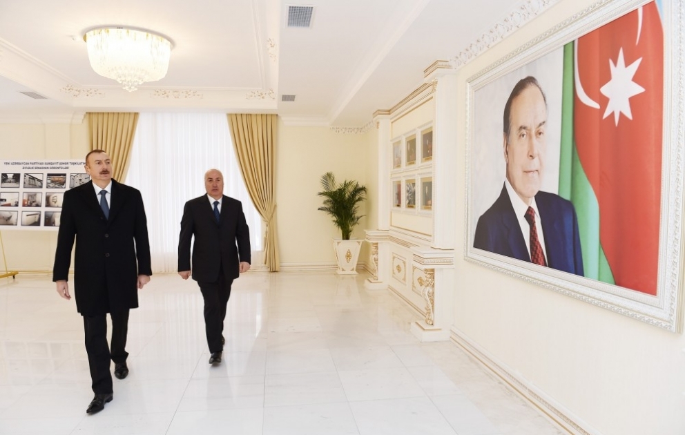Le président Ilham Aliyev a inauguré le bâtiment administratif du bureau de Soumgaït du YAP VIDEO