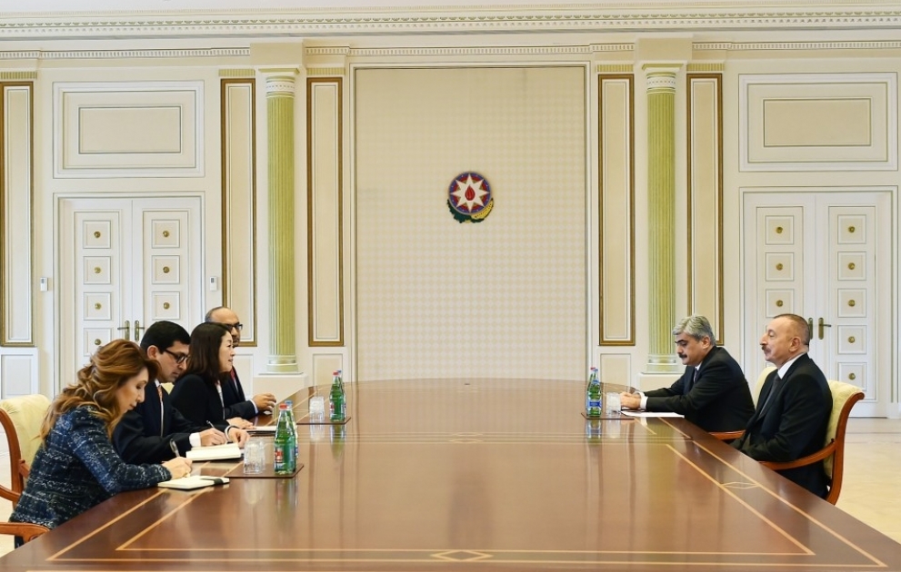 Staatspräsident Ilham Aliyev empfängt Delegation der Weltbank VIDEO