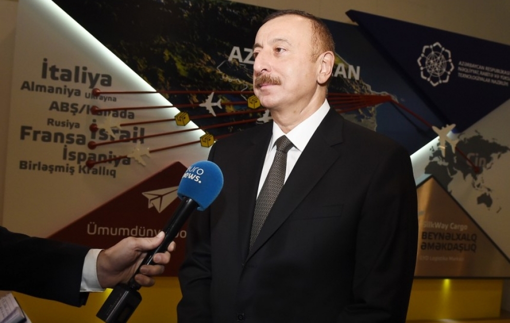 L’Euronews a diffusé un reportage sur l’édition 2017 de BakutelLe président Ilham Aliyev a répondu à une question du journaliste de la chaîne de télévision VIDEO