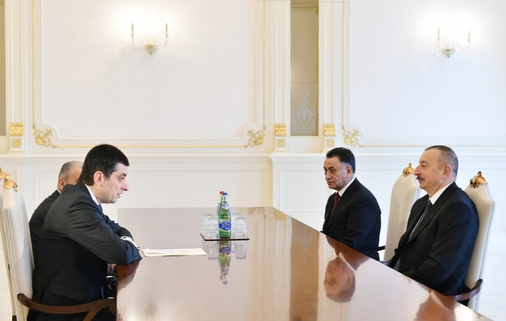 Президент Ильхам Алиев принял заместителя премьер-министра – министра внутренних дел Грузии ВИДЕО
