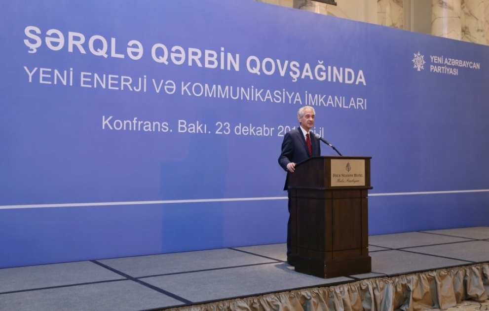 Bakıda “Şərqlə Qərbin qovşağında yeni enerji və kommunikasiya imkanları” mövzusunda konfrans keçirilib YENİLƏNİB VİDEO