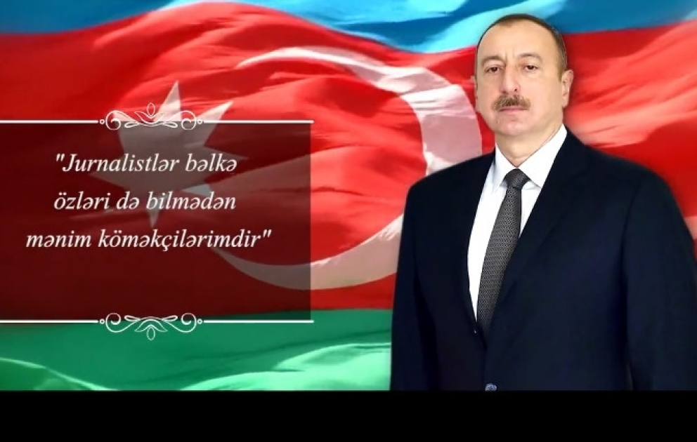 Azərbaycan jurnalistləri Prezident İlham Əliyevi ad günü münasibətilə təbrik ediblər VİDEO