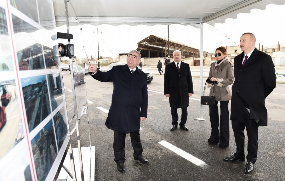 President Ilham Aliyev viewed works done in “Baku White City” VIDEO