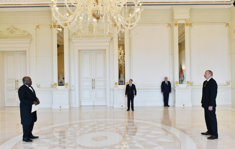 President Ilham Aliyev received credentials of incoming Equatorial Guinean ambassador VIDEO