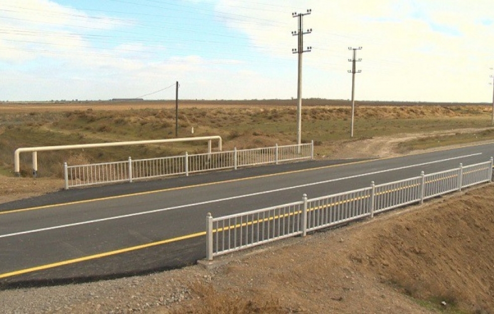 Biləsuvar rayonunda 22,6 kilometr yol yenidən qurularaq istifadəyə verilib VİDEO