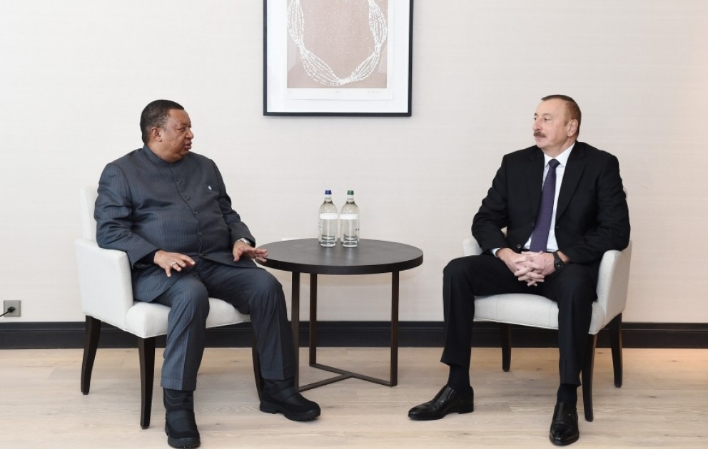 Prezident İlham Əliyev Davosda OPEC-in baş katibi ilə görüşüb YENİLƏNİB VİDEO