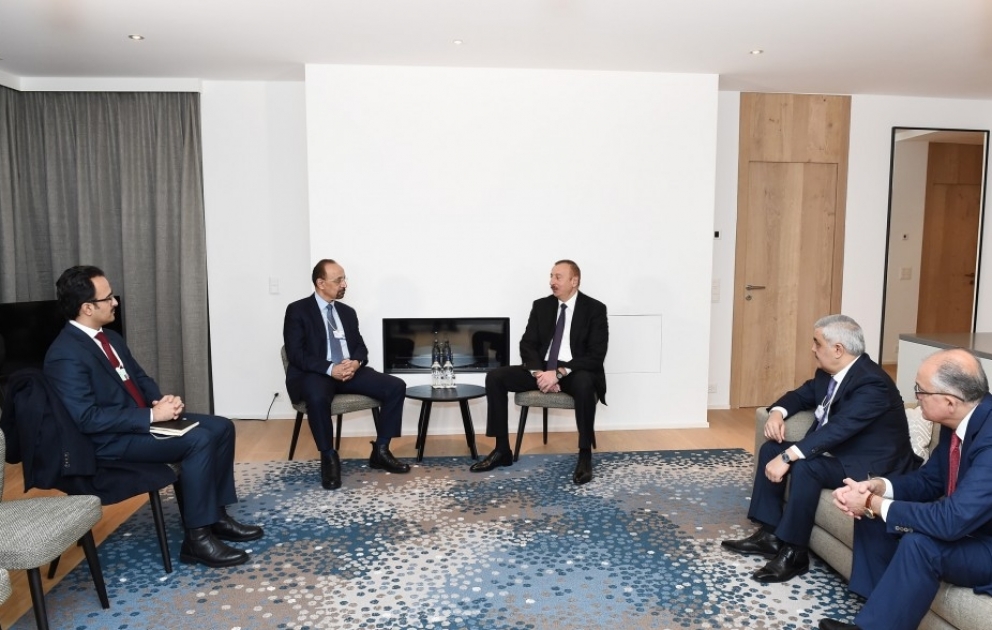 Prezident İlham Əliyev Səudiyyə Ərəbistanının energetika, sənaye və təbii sərvətlər naziri ilə görüşüb VİDEO