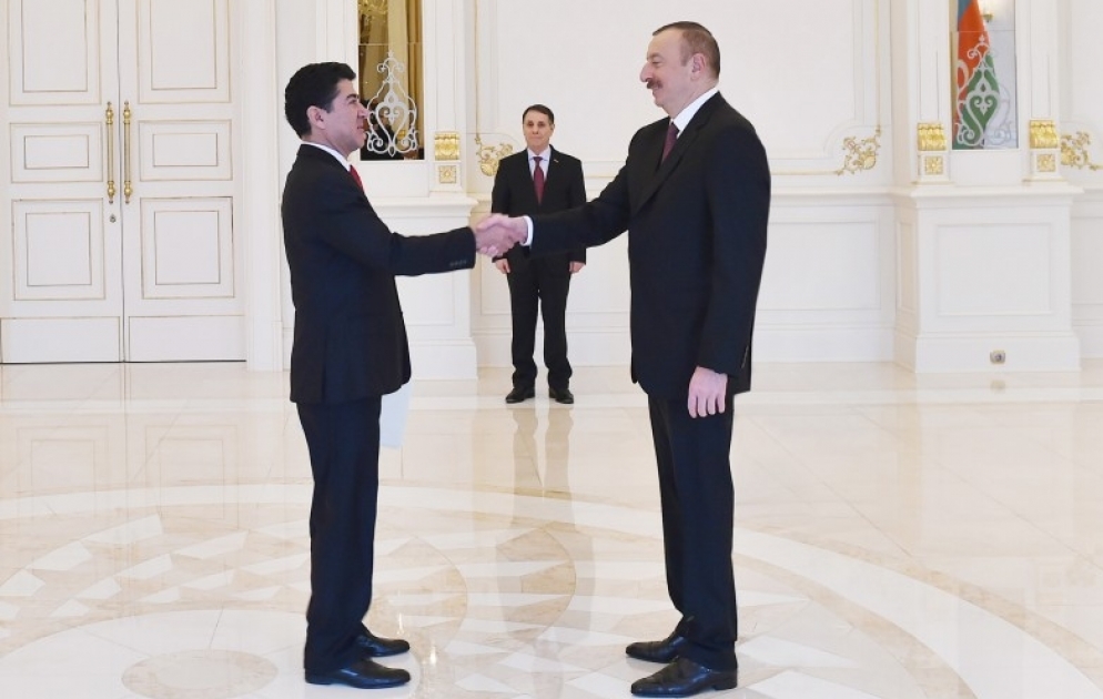 President Ilham Aliyev received credentials of incoming Ecuadorian ambassador VIDEO