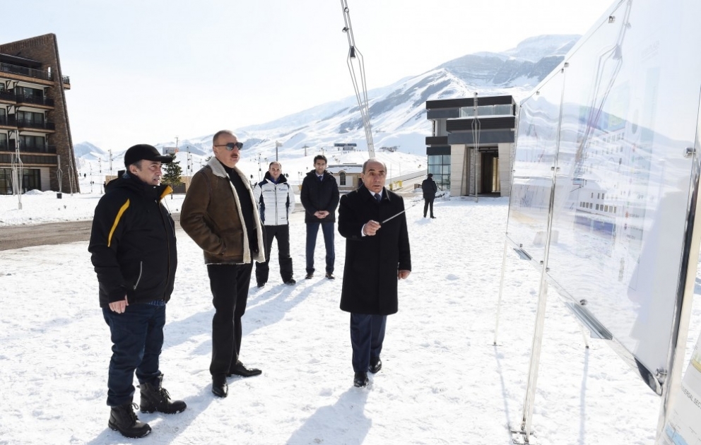 Le président Ilham Aliyev prend connaissance des prochains plans de développement du Complexe touristique hiver-été de Chahdagh VIDEO