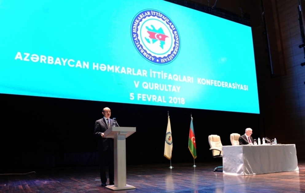 Le Ve congrès de la Confédération azerbaïdjanaise des Syndicats a commencé VIDEO