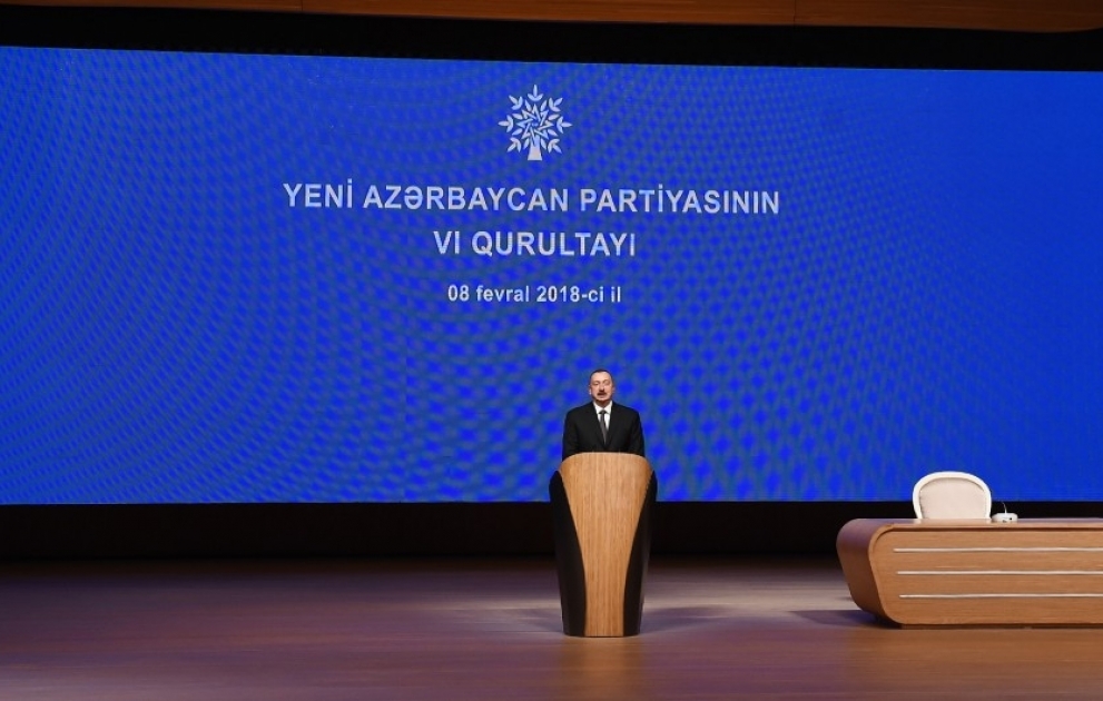 Le Nouvel Azerbaïdjan a tenu son 6ème Congrès à Bakou VIDEO