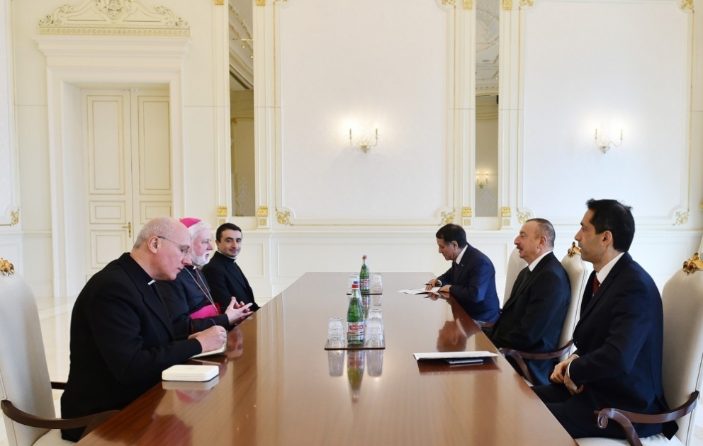 President Ilham Aliyev received Holy See delegation VIDEO