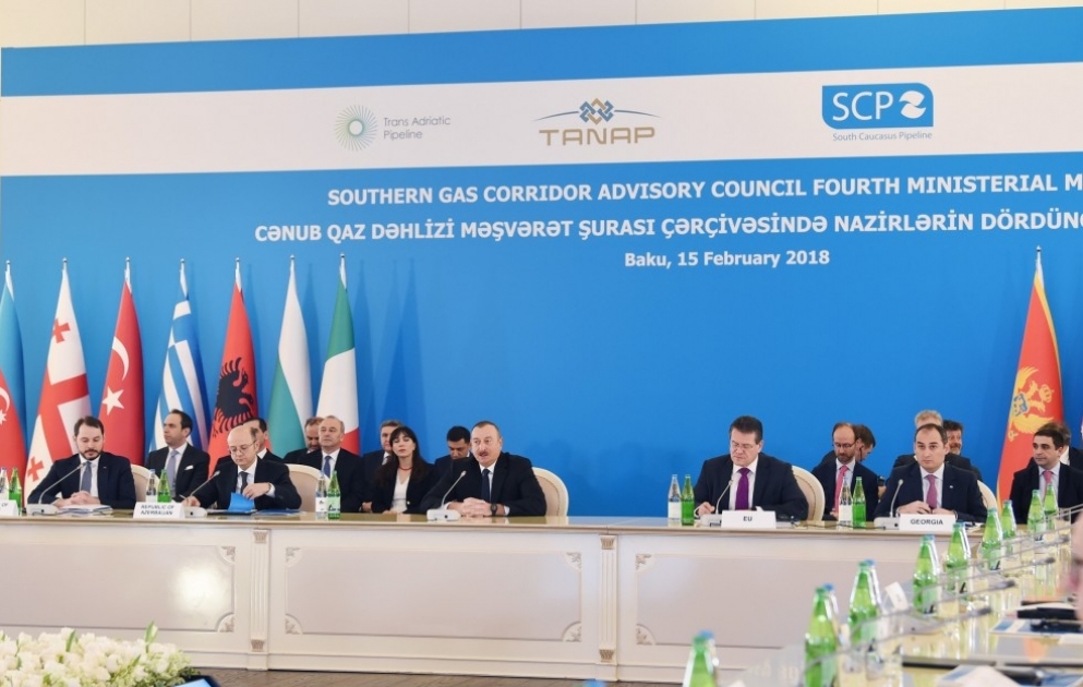 Fourth Ministerial Meeting of Southern Gas Corridor Advisory Council held in Baku VIDEO