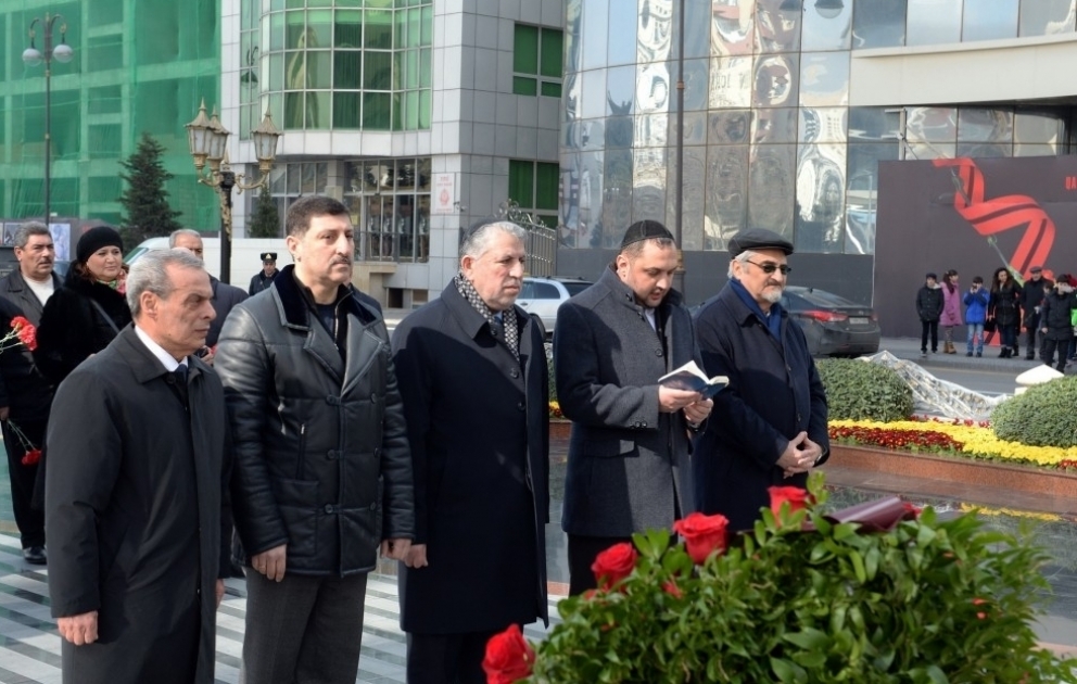 Azərbaycandakı yəhudi dini icmalarının nümayəndələri “Ana harayı” abidəsini ziyarət ediblər VİDEO