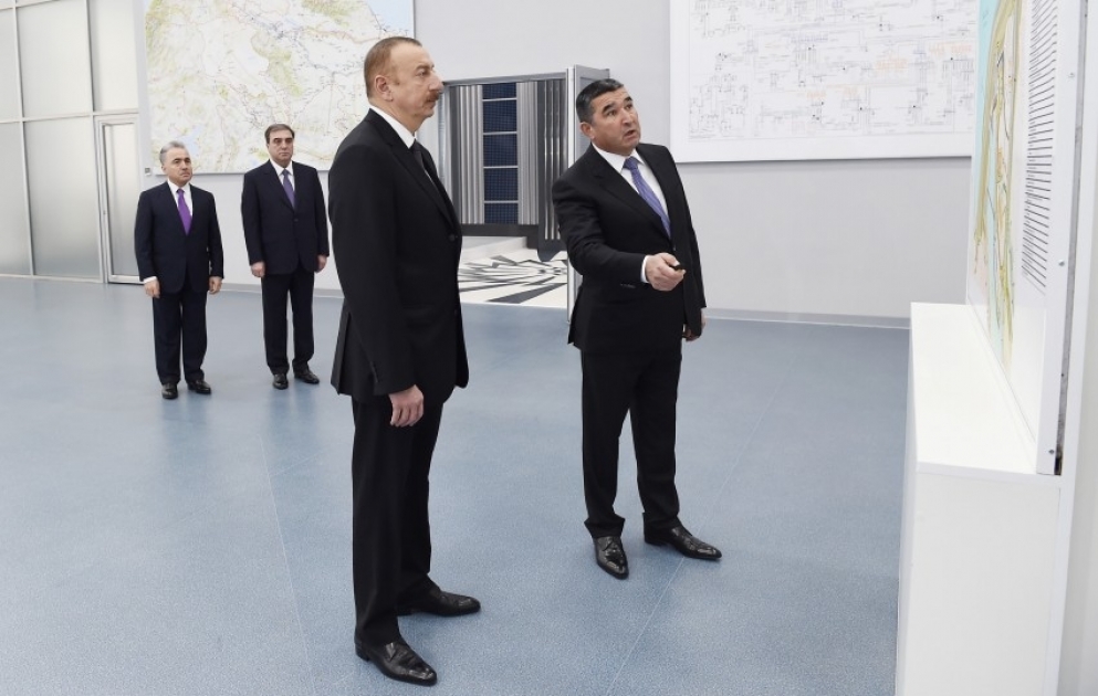 President Ilham Aliyev launched newly-renovated Mingachevir Hydroelectric Power Station VIDEO