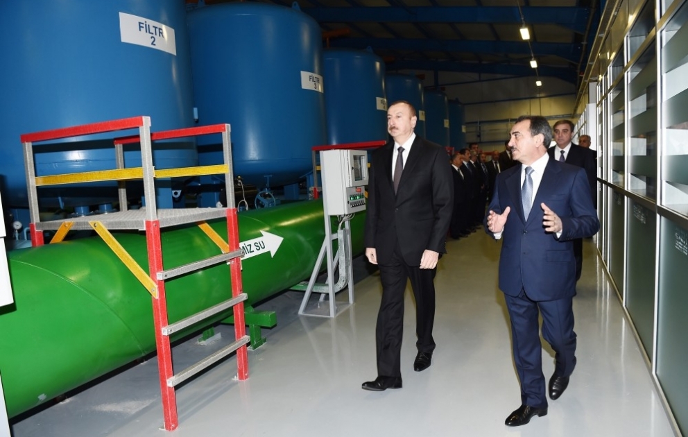 In Mingachevir Wasserversorgungsanlage nach Rekonstruktion in Betrieb genommen VIDEO