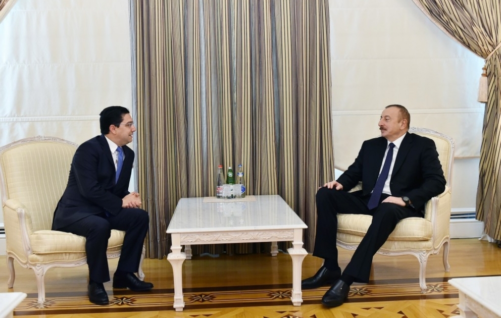 Le président Ilham Aliyev a reçu le ministre marocain des Affaires étrangères et de la Coopération internationale VIDEO