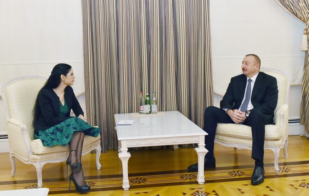 Staatspräsident Ilham Aliyev empfängt Rumäniens Vizepremierministerin VIDEO