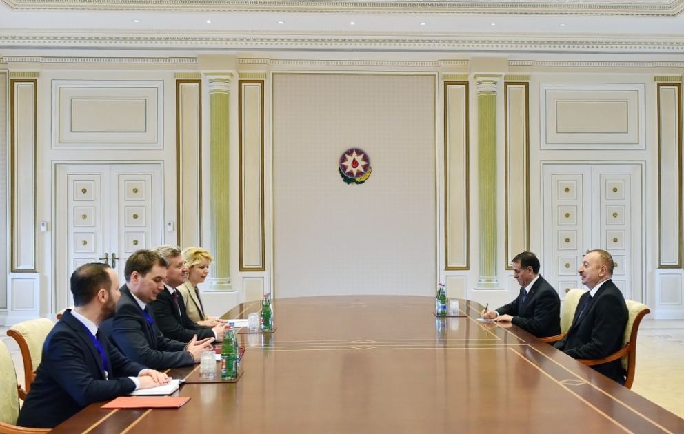 President Ilham Aliyev met with President of Republic of Macedonia Gjorge Ivanov VIDEO
