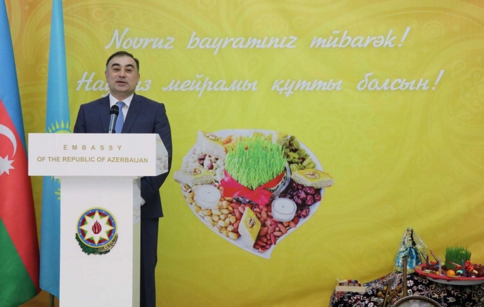 Azərbaycanın Qazaxıstandakı səfirliyində Novruz bayramı qeyd edilib VİDEO