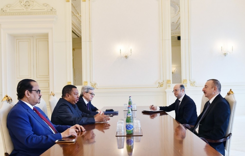 President Ilham Aliyev met with OPEC Secretary General VIDEO
