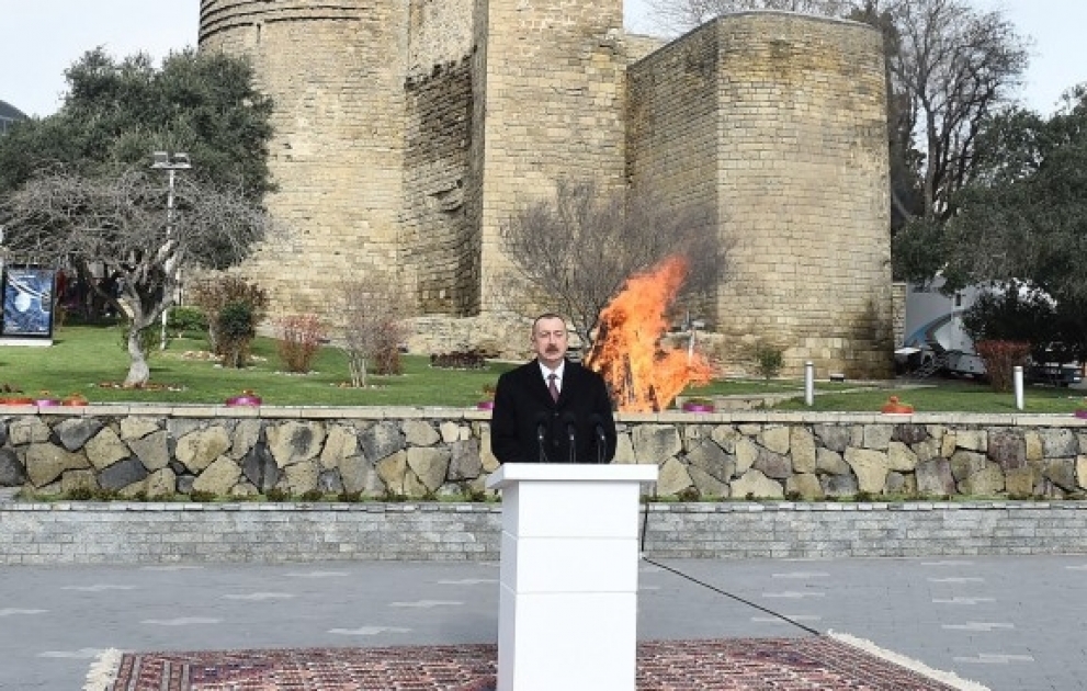 Le président Ilham Aliyev participe aux festivités organisées à l’occasion de la fête de Novrouz VIDEO